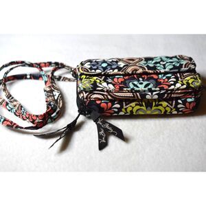 Vintage Vera Bradley All-In-One Sierra Paisley Crossbody Multi Section Purse